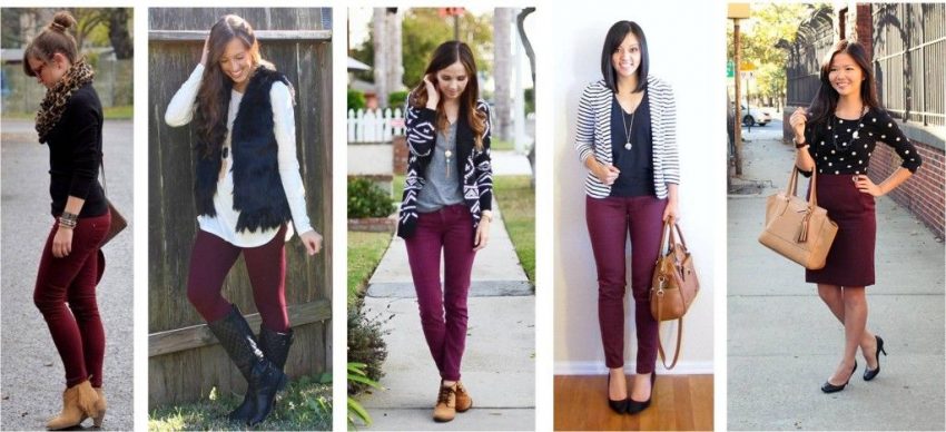 MAROON & BLACK outfit